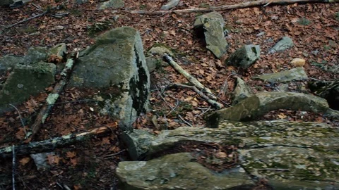 Rocky hill edge Stock Footage 88970747