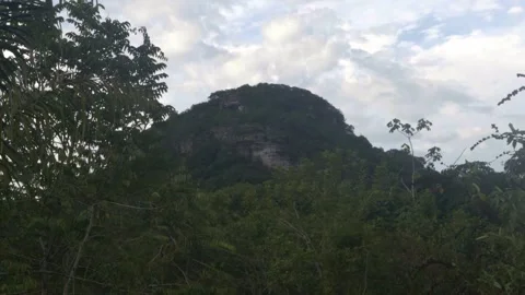 Rocky Hill Surrounded by Lush Greenery in Guaviare, Colombia Stock-Footage 336520305