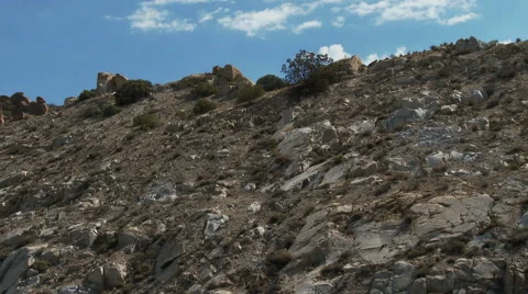 A rocky hillside in mountains of CA Stock Footage 51173844