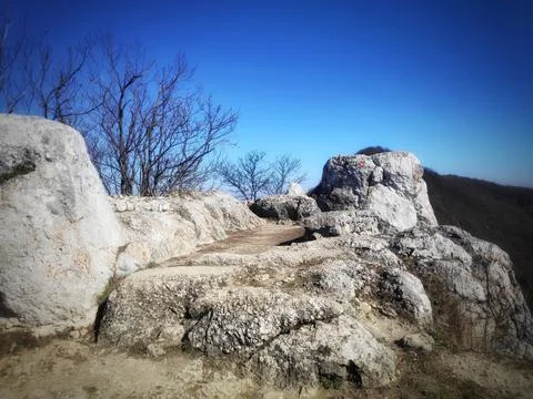 Rocky Hilltop View Foto stock