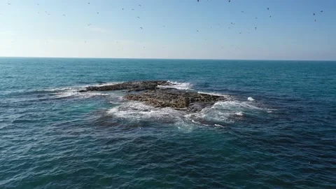 Rocky island Stock Footage 134013528