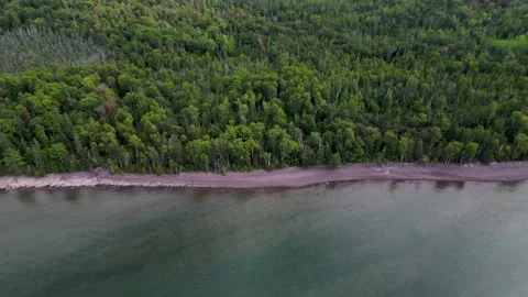 Rocky Keweenaw Coast Stock Footage 280092030