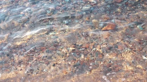 Rocky lake bottom 스톡 동영상 138866537
