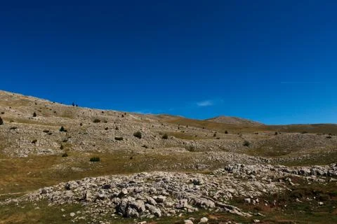 Rocky landscape on Bjelasnica mountain, Bosnia and Herzegovina. Stock Photos