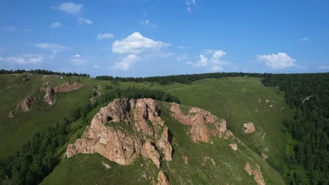 Rocky landscape view Video stock 158825212