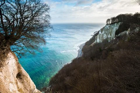 Rocky ledges on the cliffs Stock Photos