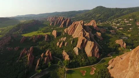 Rocky Mountain Drone Vídeo Stock 171435229