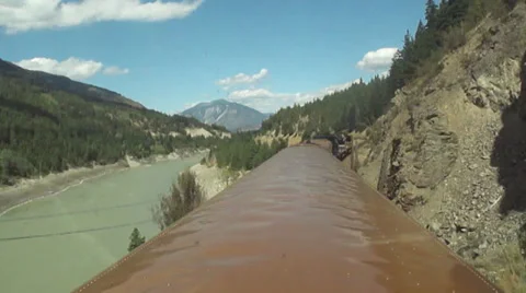 Rocky Mountain Express POV Video stock 34504916