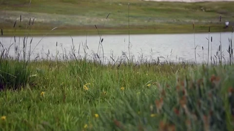 Rocky Mountain Lake Stock Footage 62495637