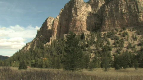 Rocky Mountain Pan Stock Footage 270400