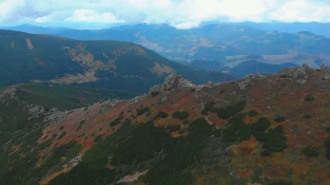 Rocky mountain range Carpathians Stock Footage 157920274
