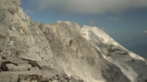 Rocky Mountain Range Focus Handheld 4K Stock Footage 67478441