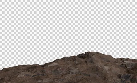 Rocky mountain range silhouette Stock Photos