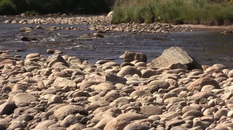 Rocky Mountain River Landscape in Fall Stock-Footage 42063461