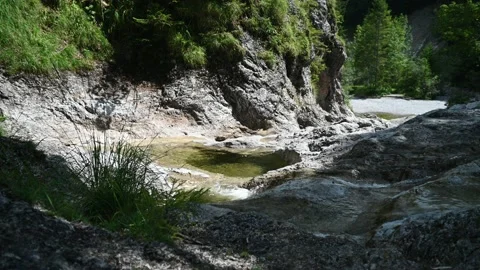 A rocky mountain river in summer 스톡 동영상 212741499