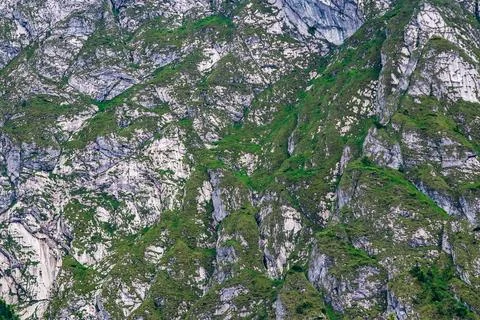 Rocky mountain side background Stock Photos