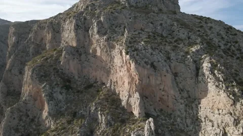 Rocky mountain slope view from the high 库存影片 239776339