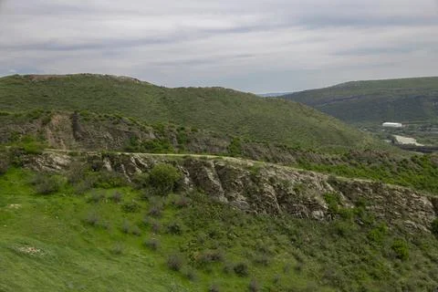 Rocky mountain in spring Stock Photos
