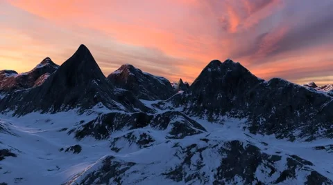 Rocky Mountain Sunset Flyover 스톡 동영상 52184673