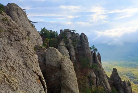 Rocky mountain view Stock Photos