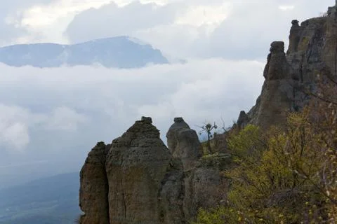 Rocky mountain view Stock Photos