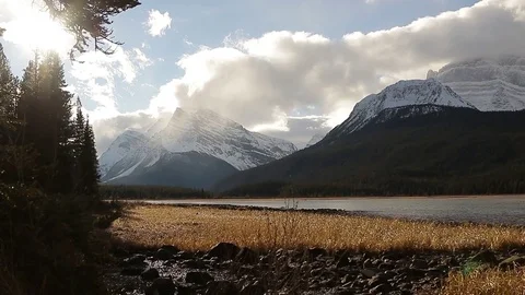 Rocky Mountains in Banff NP Stock Footage 72344751