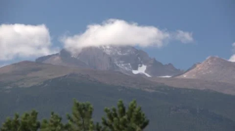 Rocky mountains clouds time lapse Stock Footage 18955713