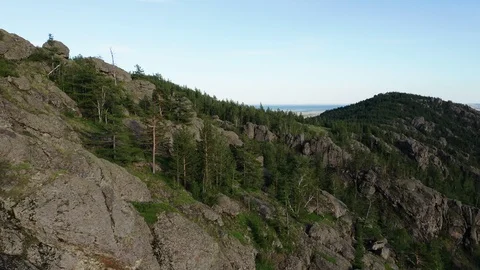 Rocky Mountains in the evening. 스톡 동영상 112098119