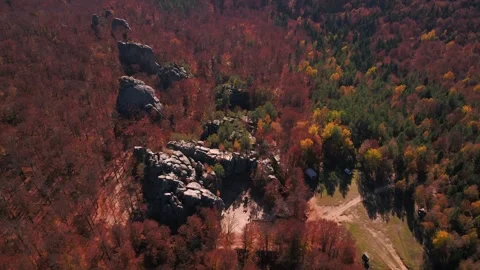 Rocky mountains in fall Video stock 255100974