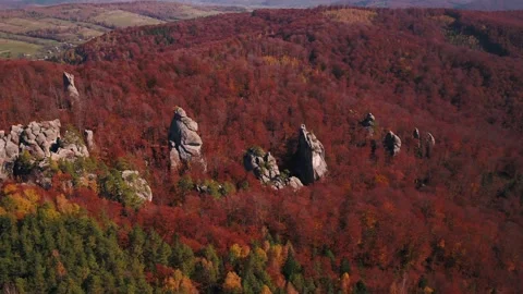 Rocky mountains in fall Video stock 255102935