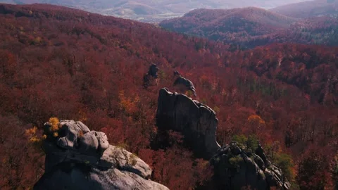 Rocky mountains in fall Video stock 255175012