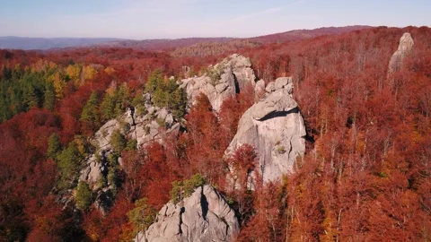 Rocky mountains in fall Video stock 255182074