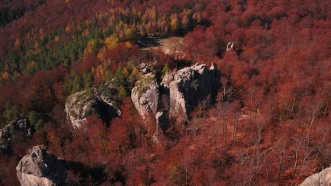 Rocky mountains in fall Video stock 255189521