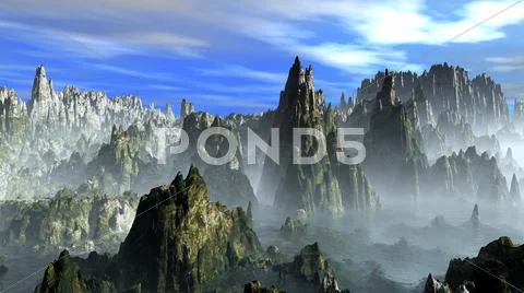 The Rocky mountains Stock Illustration
