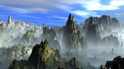 The Rocky mountains イラスト素材