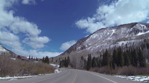 Rocky Mountains Lizard Head Pass area POV HD 0316 Stock Footage 38469604