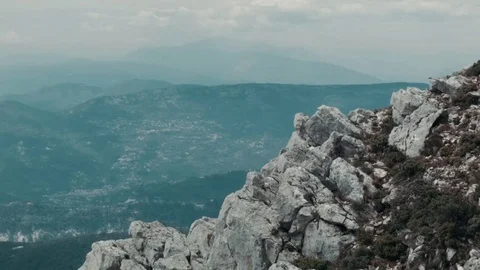 Rocky mountains with panoramic view Video stock 69166373