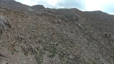 Rocky mountains span in the Pyrenees - Geologic Terrain and Landform Texture Stock Footage 339643874