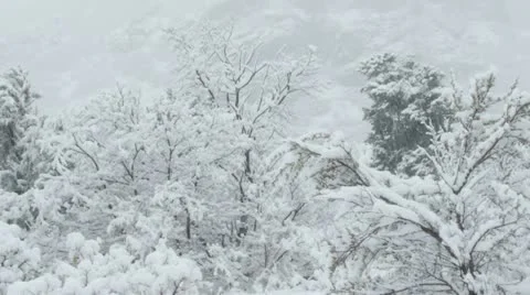 Rocky Mountains in Winter Stock Footage 11263181