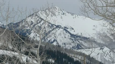 Rocky Mountains in Winter Stock Footage 11263184