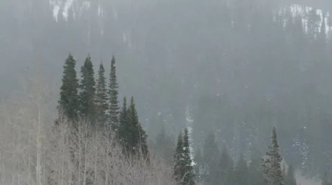 Rocky Mountains in Winter Stock Footage 11263186