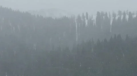 Rocky Mountains in Winter Stock Footage 11263193