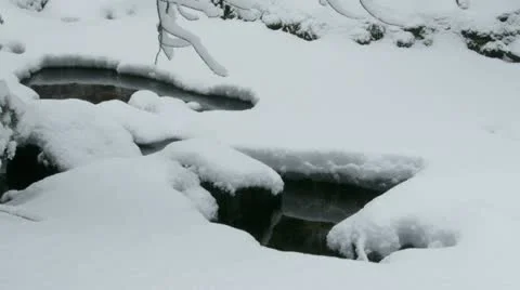 Rocky Mountains in Winter Stock Footage 11263194