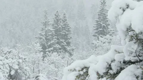 Rocky Mountains in Winter Stock Footage 11263209