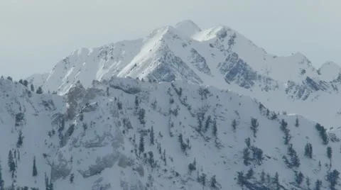 Rocky Mountains in Winter Video stock 11263219