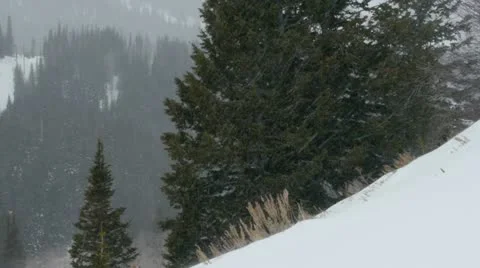 Rocky Mountains in Winter Stock Footage 11263228