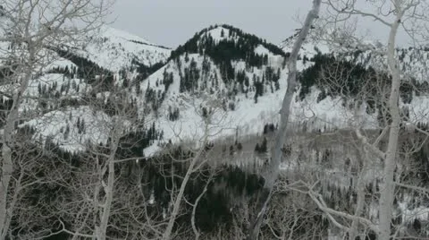Rocky Mountains in Winter Stock Footage 11263243
