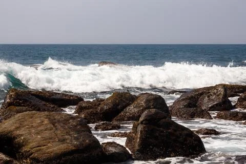 Rocky ocean beach Stock Photos