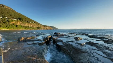 Rocky ocean shore Stock Footage 169328842