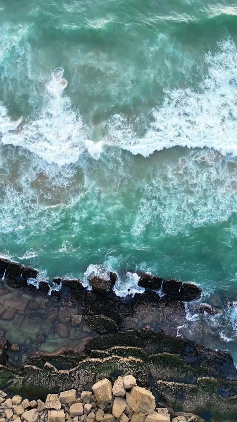 Rocky ocean shore Stock Footage 280263020